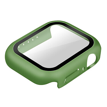 Avizar Coque Apple Watch Serie 7 (41mm) Rigide Ultra-fine Vitre de Protection vert