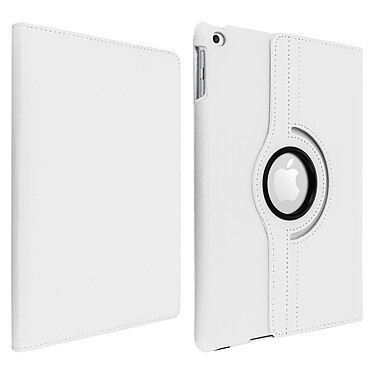 Avizar Etui folio multipositions blanc Apple iPad 5 / 6 / Air - Support orientable 360°
