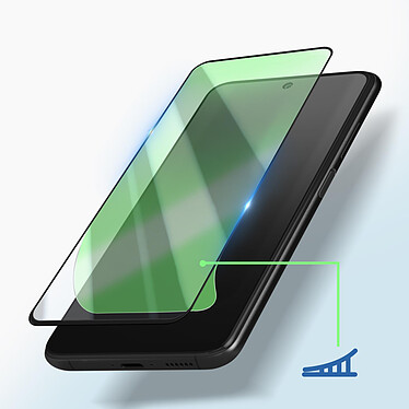 Acheter Avizar Verre Trempé pour Samsung Galaxy S23 FE Adhésion Totale Noir Transparent