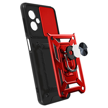 Avis Avizar Coque pour Xiaomi Redmi Note 12 5G avec Cache caméra et Bague Support Vidéo  Rouge