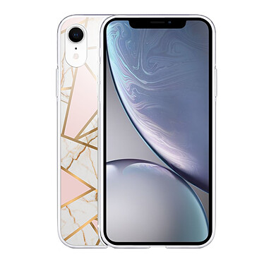 Avis LaCoqueFrançaise Coque iPhone Xr silicone transparente Motif Marbre Rose ultra resistant