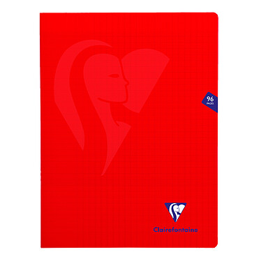 CLAIREFONTAINE Pack 10 Cahiers MIMESYS Piqué Polypro 24 x 32 cm 96 pages 90g Q.5x5 Assortis