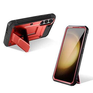 Supcase Coque pour Samsung S23 Antichoc Béquille  Unicorn Beetle Pro rouge pas cher