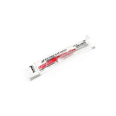 UNI-BALL Recharge pour Roller encre Jetstream SXR10 Pointe Moy. 1mm Rouge x 12