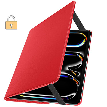 Acheter Avizar Étui Clapet pour iPad Pro 13 2024 Folio Rotatif 360 Support Stand Rouge