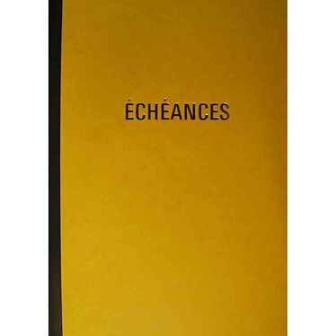 ELVE Cahier piqûre 'Echéances', 92 pages, 320 x 210 mm
