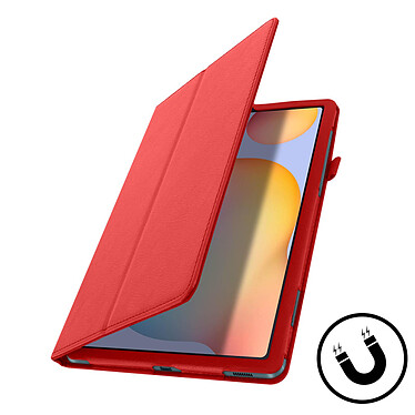 Avis Avizar Étui Galaxy Tab S6 Lite Housse Intérieur Soft Touch Fonction Support Rouge