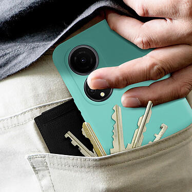Avizar Coque pour Honor X7 Silicone Semi-rigide Finition Soft-touch Fine  Turquoise pas cher
