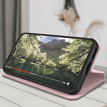 Acheter Avizar Housse pour Xiaomi 13 Lite Clapet Magnétique Porte-carte Support vidéo  Rose