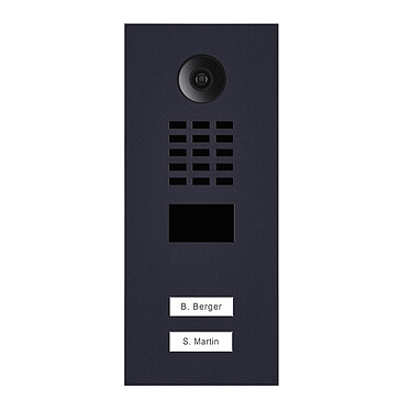 Doorbird - Portier vidéo IP 2 boutons - D2102V-RAL7016 V2 Anthracite