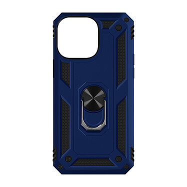 Avizar Coque pour iPhone 15 Pro Max Antichoc Hybride Bague Support Magnétique  Bleu nuit