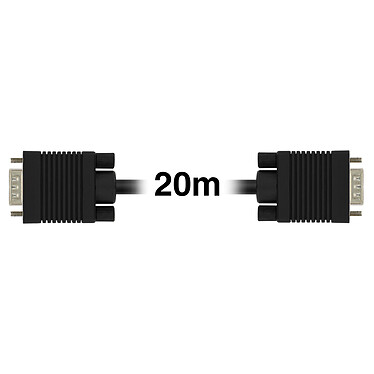 Avis LinQ Câble VGA mâle vers VGA mâle Adaptateur Vidéo 20m  Noir