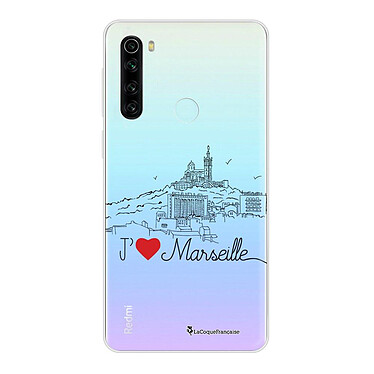 LaCoqueFrançaise Coque Xiaomi Redmi Note 8 T 360 intégrale transparente Motif J'aime Marseille Tendance