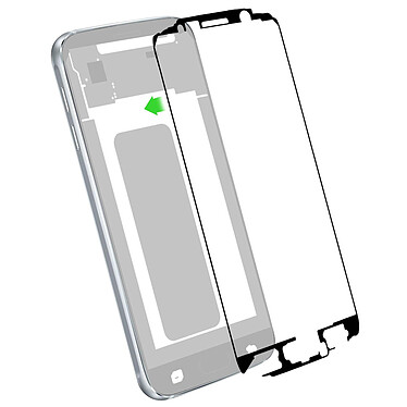 Clappio Adhésif écran LCD d'Origine pour Samsung Galaxy S6 Facile à installer Maintien solide