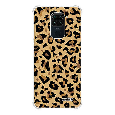 Evetane Coque Xiaomi Redmi Note 9 anti-choc souple angles renforcés transparente Motif Léopard Beige