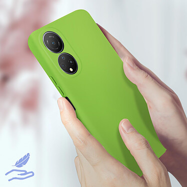 Acheter Avizar Coque pour Honor X7 Silicone Semi-rigide Finition Soft-touch Fine  Vert