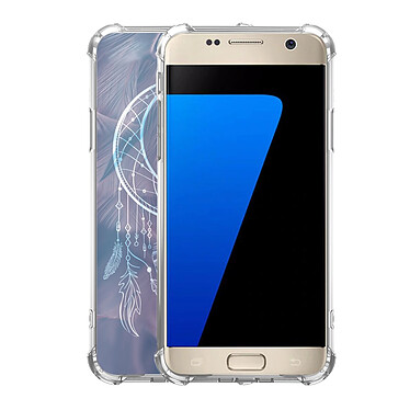 Avis Evetane Coque Samsung Galaxy S7 anti-choc souple angles renforcés transparente Motif Lune Attrape Rêve