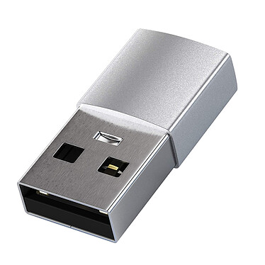 Satechi Adaptateur USB Mâle vers USB-C Femelle Recharge Transfert Rapide ST-TAUCS Argent