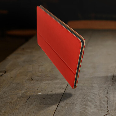 Avizar Étui Samsung Tab S7 Plus 12.4 et S8 Plus Cuir Porte carte Support Vidéo Rouge pas cher