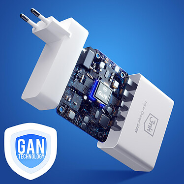 Acheter 3mk Chargeur Secteur GaN 140W 3x USB C Power Delivery 2x USB Quick Charge Blanc