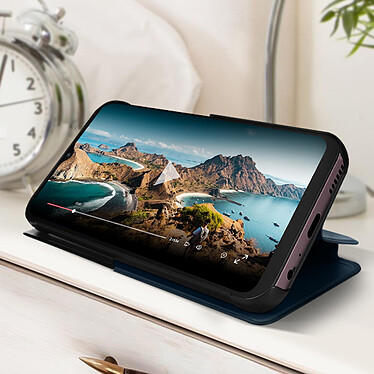 Avis Avizar Étui Clear View pour Samsung Galaxy A14 4G et 5G Fenêtre Affichage Heure Support Vidéo  Vert