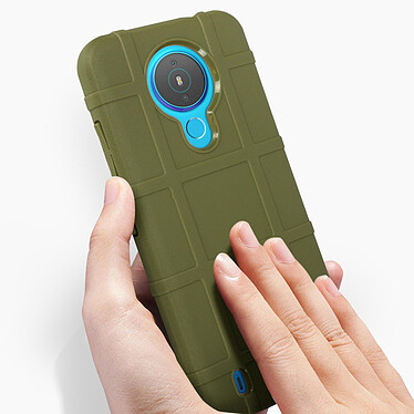 Avizar Coque Nokia 1.4 Carreaux Relief Souple Renforcé Anti-trace vert pas cher