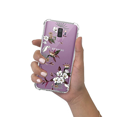 LaCoqueFrançaise Coque Samsung Galaxy S9 Plus anti-choc souple angles renforcés transparente Motif Fleurs Sauvages pas cher