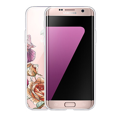 Avis LaCoqueFrançaise Coque Samsung Galaxy S7 Edge 360 intégrale transparente Motif Amour en fleurs Tendance
