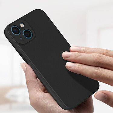 Avis Avizar Coque pour iPhone 13 Silicone Semi-Rigide avec Finition Soft Touch Noir