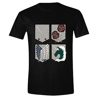 L'Attaque des Titans - T-Shirt Emblems - Taille S