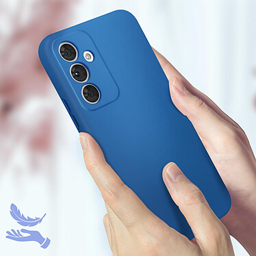 Acheter Avizar Coque pour Samsung Galaxy A34 5G Silicone Semi-rigide Finition Douce au Toucher Fine  Bleu