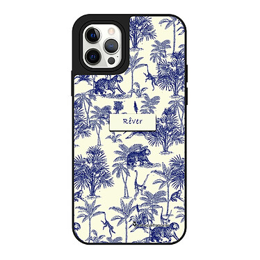 LaCoqueFrançaise Coque iPhone 12/12 Pro miroir Botanic Rêve Design