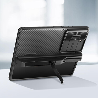 Acheter Nillkin Coque pour Samsung Galaxy Z Fold 5 Protection Caméra Béquille Support  CamShield Noir