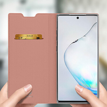 Acheter Dux Ducis Housse Samsung pour Galaxy Note 10 Étui Porte-carte Support Vidéo  Rose gold