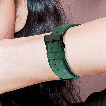 Avis Avizar Bracelet pour Apple Watch 41mm et 40mm et 38 mm Cuir Texturé Litchi  vert