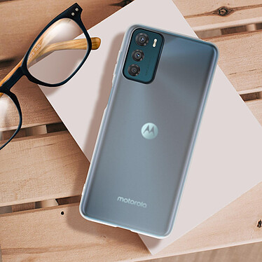 Acheter Avizar Coque pour Motorola Moto G42 Silicone Gel Fine et Légère blanc translucide