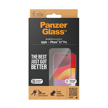 Avis PanzerGlass Protection d'écran Ultra-Wide Fit pour iPhone 15 Pro (PG-2810)