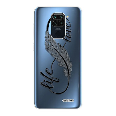 Evetane Coque Xiaomi Redmi Note 9 360 intégrale transparente Motif Love Life Tendance