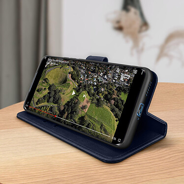 Acheter Avizar Étui Xiaomi Mi 11 Lite et 11 Lite 5G NE avec Porte-carte Fonction Support bleu