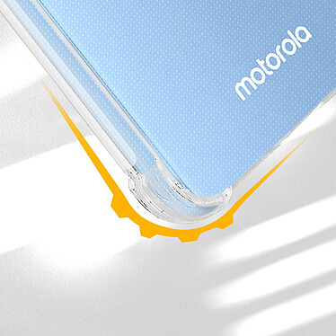 Avizar Coque pour Motorola Moto E22 et E22i Silicone Gel Coins Renforcés  Transparent pas cher