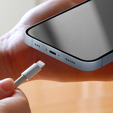 Clappio Connecteur de Charge Lightning pour iPhone 14 avec Microphone  Bleu pas cher