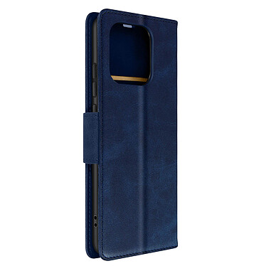 Avizar Étui Portefeuille Bleu  pour Xiaomi Redmi 12C, série Bara Soft Leather