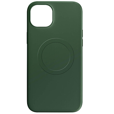 Avizar Coque Magsafe pour iPhone 15 Plus Silicone Souple Soft touch  Vert foncé