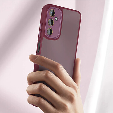 Avis Avizar Coque pour Samsung Galaxy A05s Dos Rigide Fumé Bloc Caméra Protégé Bordeaux