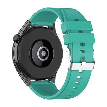 Avizar Bracelet pour Huawei Watch GT Runner Silicone Renforcé Boucle Argentée Vert Pâle