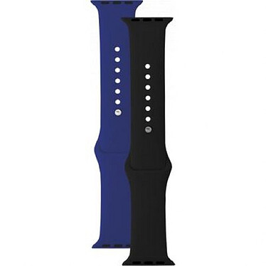 BigBen Connected Pack de 2 Bracelets pour Apple Watch 38-40-41m Bleu