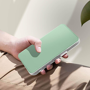 Avis Avizar Etui pour iPhone 14 Clapet Magnétique avec Porte Carte  vert pâle