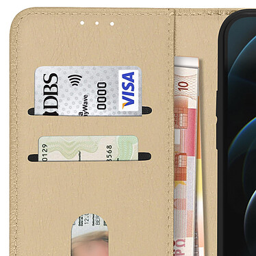 Avizar Étui Apple iPhone 12 Pro Max Protection avec Porte-carte Fonction Support or pas cher