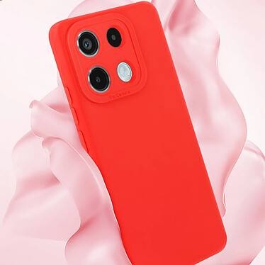 Avizar Coque pour Xiaomi Redmi Note 13 Pro 5GSilicone Protection Caméra Rouge pas cher