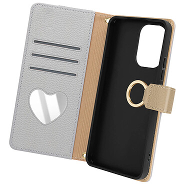 Avizar Étui Bandoulière pour Xiaomi Redmi 13C Portefeuille Pochette Zippée Gris Clair